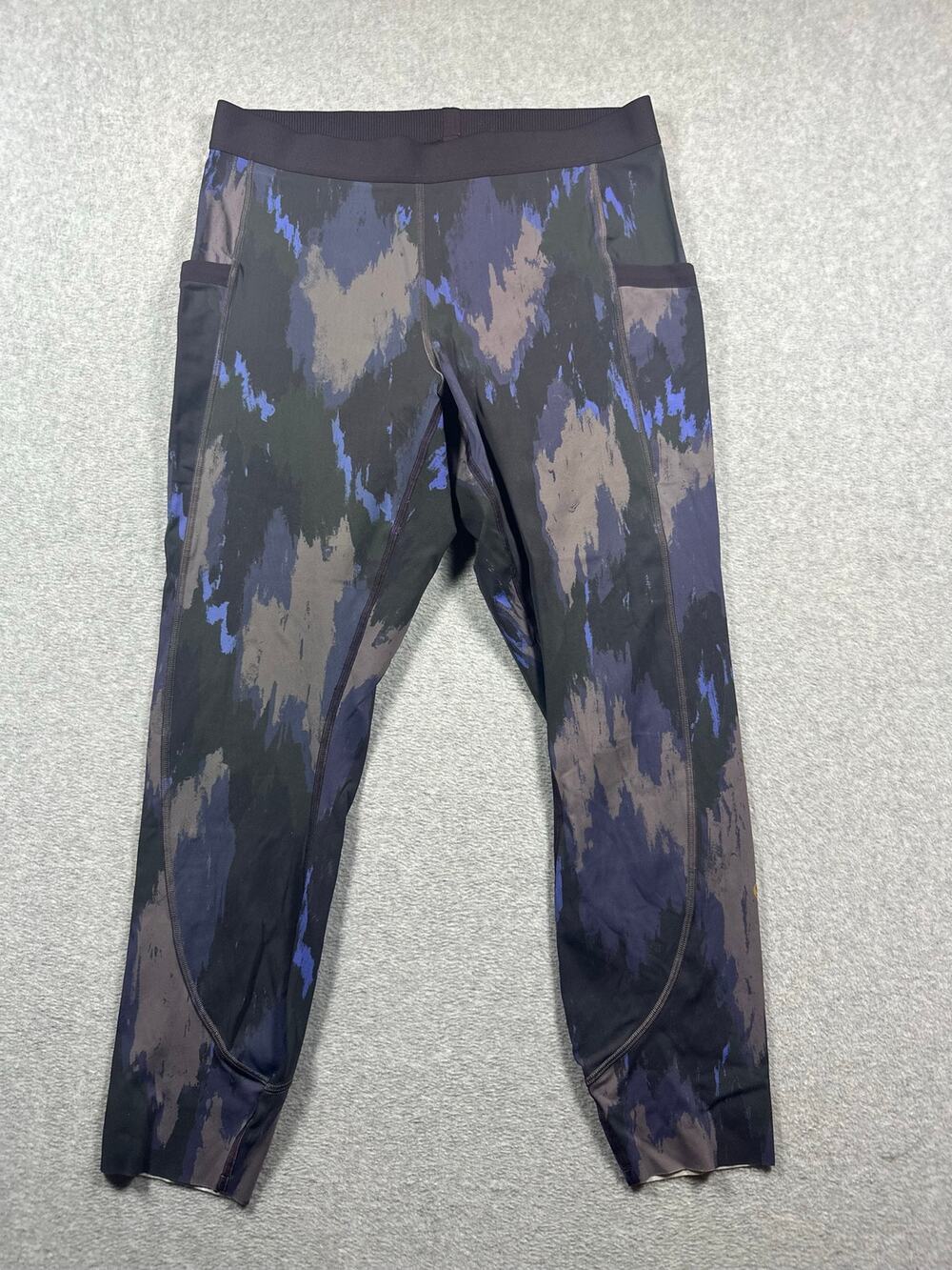 Lululemon Robert Geller Take the Moment Tight Leggings Women Medium Blue Camo